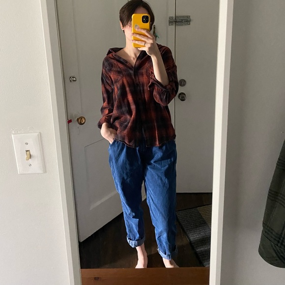 Plaid button up - Picture 3 of 3